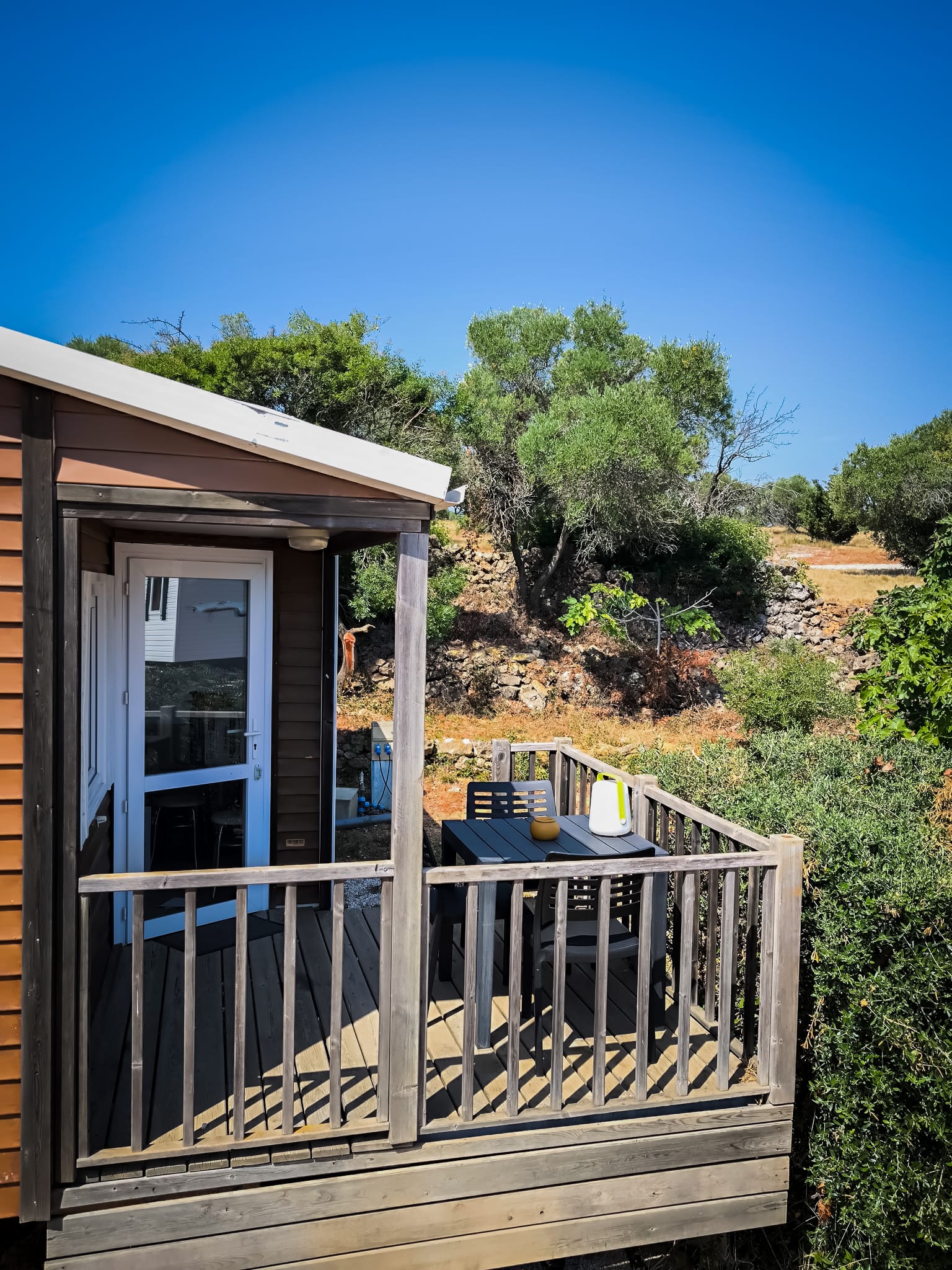 Mobil-home terrasse